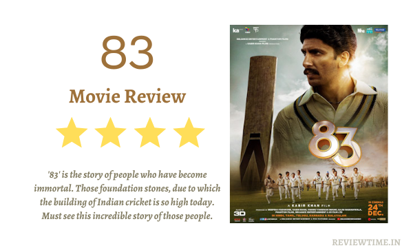 83 Movie Ratings & Review