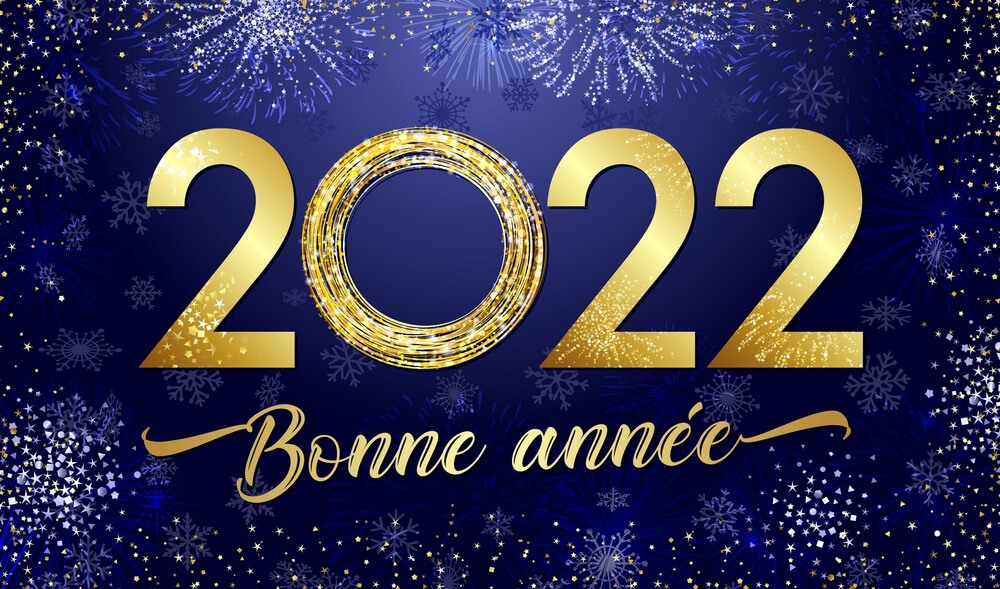 Bonne Année 2022 Happy New Year 2022 in French Wishes Quotes Images