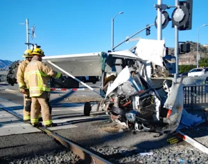 Private plane crash on Railway track