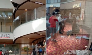 a worker fall from the building of Chinatown point