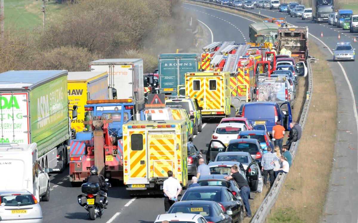 A64 Accident Today Updates: Air Ambulance Lands At Sedate Crash! Road Reopens After Three Vehicle Crash On The A64