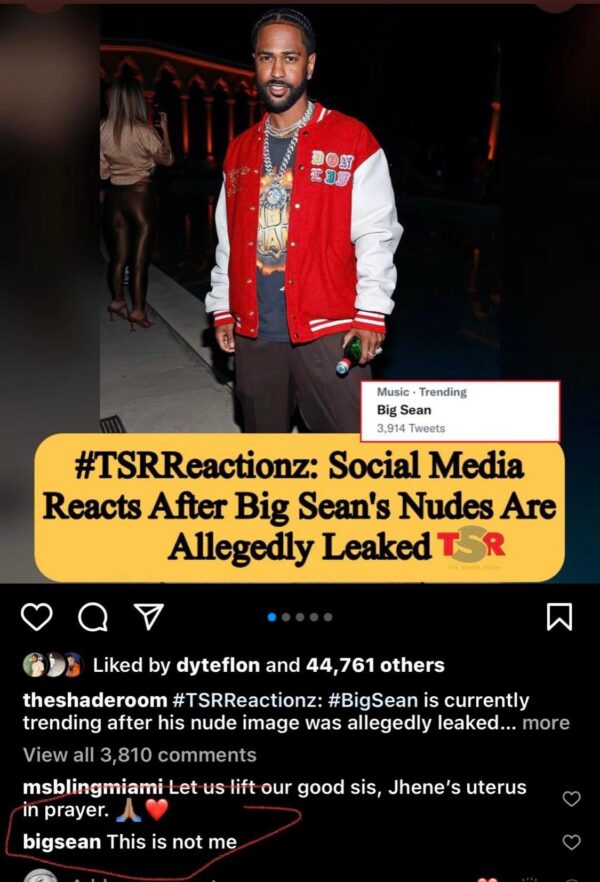 Watch Big Sean Nude Picture Leaked On Twitter! Check Big Sean Wiki Bio, Instagram, Leaked Picture & Video, Explained!