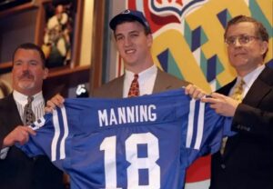 Did Peyton Manning undergo a hair transplant?  His big forehead was always lucky for him.